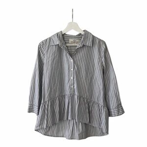 Trovata Birds of Paradis Striped Blouse Size Small